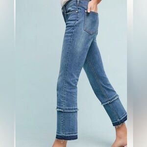 Anthropologie Pilcro High Rise Bootcut Cropped Jeans